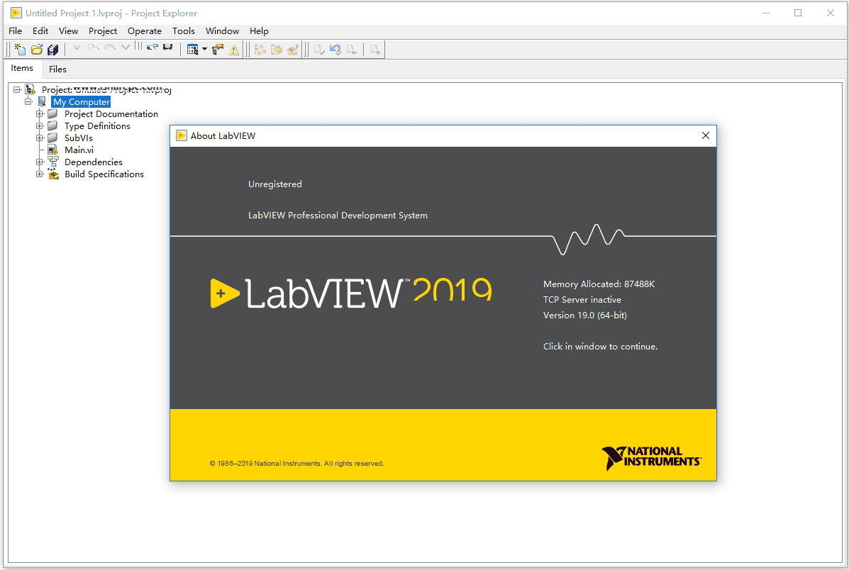labview 软件执行
