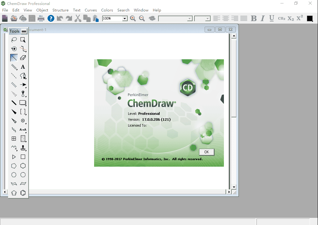 chemdraw 17【化学绘图套件】绿色破解版安装图文教程、破解注册方法