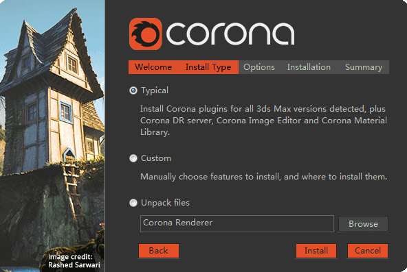 corona renderer6.2 for 3dmax中英文破解版安装图文教程、破解注册方法