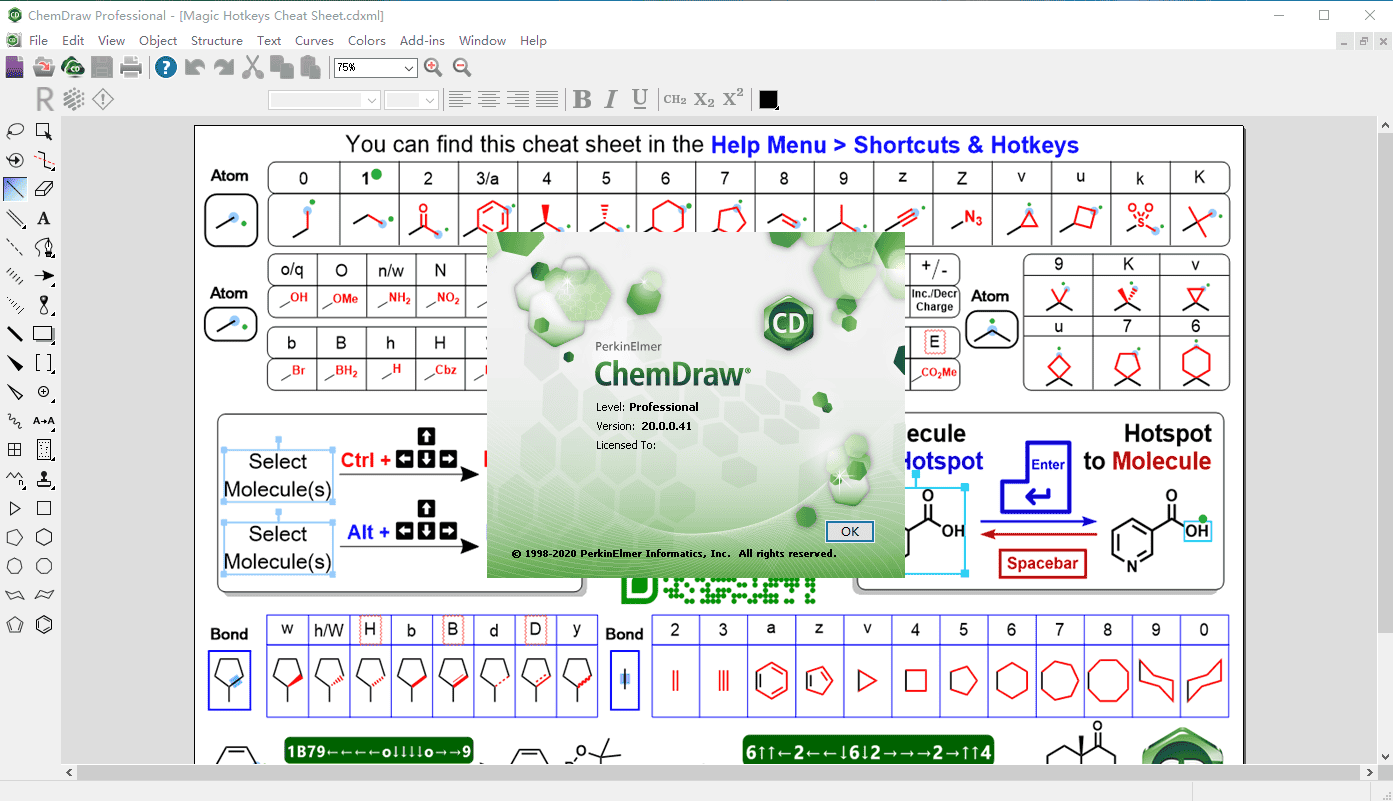 chemdraw 20【化学结构绘图软件】英文破解版安装图文教程、破解注册方法