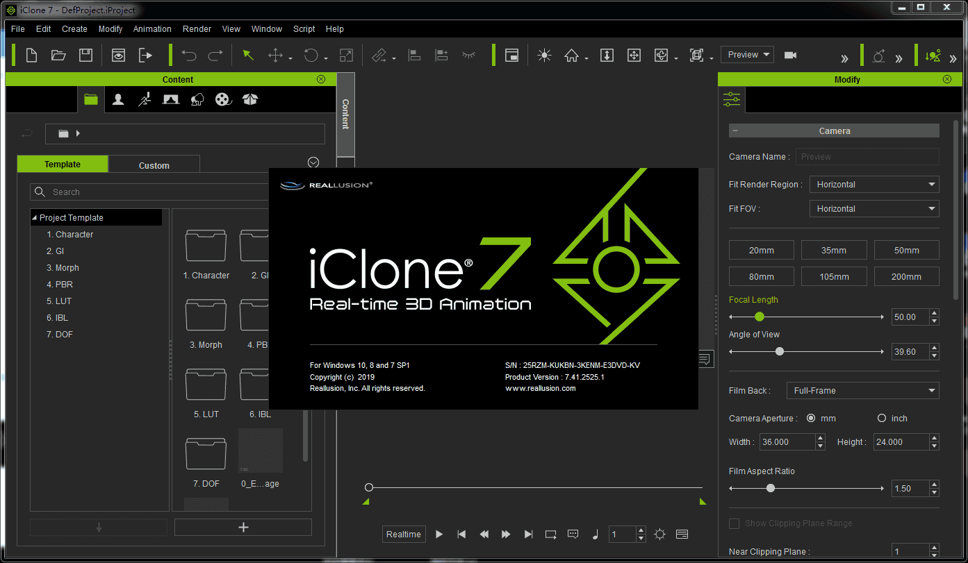 reallusion iclone pro 7.41【3d动画制作软件v7.41.2525】英文破解版安装图文教程、破解注册方法